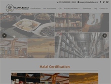 Tablet Screenshot of halalindia.org